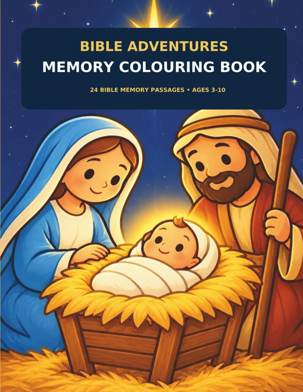 Cover of Bible Adventures Memory Colouring Book